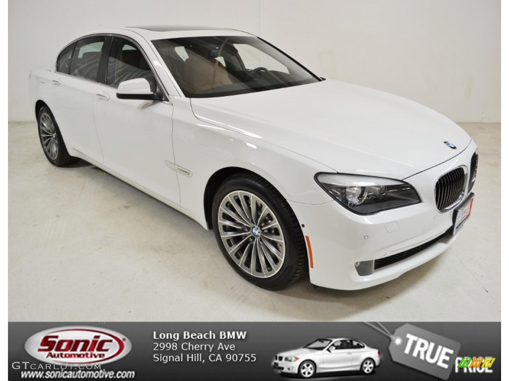 2011 7 Series 750i Sedan - Alpine White / Saddle/Black Nappa Leather photo #1