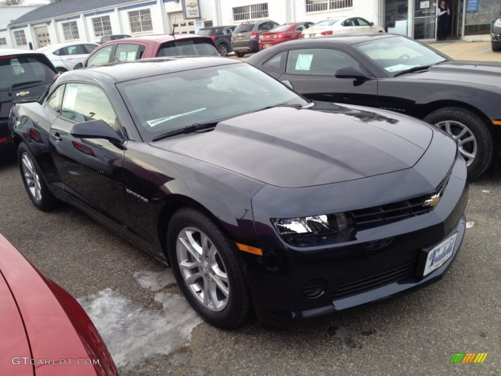 2014 Camaro LS Coupe - Blue Ray Metallic / Black photo #2