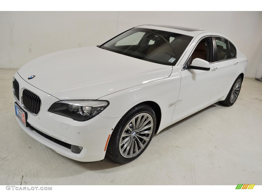 2011 7 Series 750i Sedan - Alpine White / Saddle/Black Nappa Leather photo #8