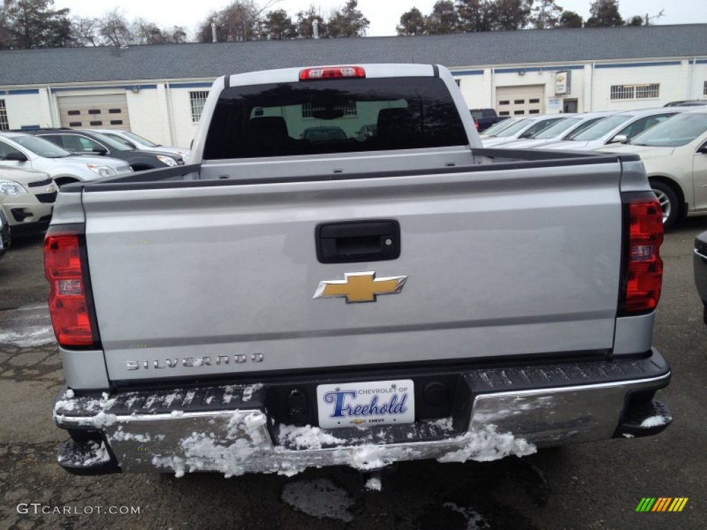 2014 Silverado 1500 WT Double Cab 4x4 - Silver Ice Metallic / Jet Black/Dark Ash photo #5