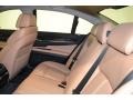 2011 BMW 7 Series Saddle/Black Nappa Leather Interior Rear Seat Photo