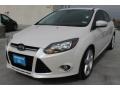 2012 White Platinum Tricoat Metallic Ford Focus Titanium 5-Door  photo #3