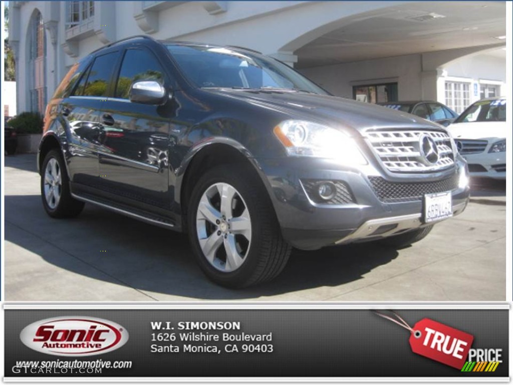 2010 ML 350 BlueTEC 4Matic - Steel Grey Metallic / Black photo #1