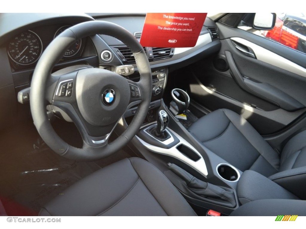 Black Interior 2014 BMW X1 xDrive28i Photo #90114489