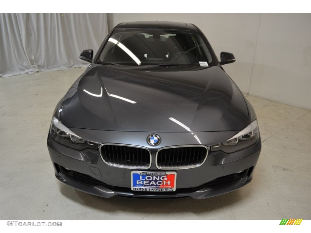 2014 3 Series 320i Sedan - Mineral Grey Metallic / Black photo #4