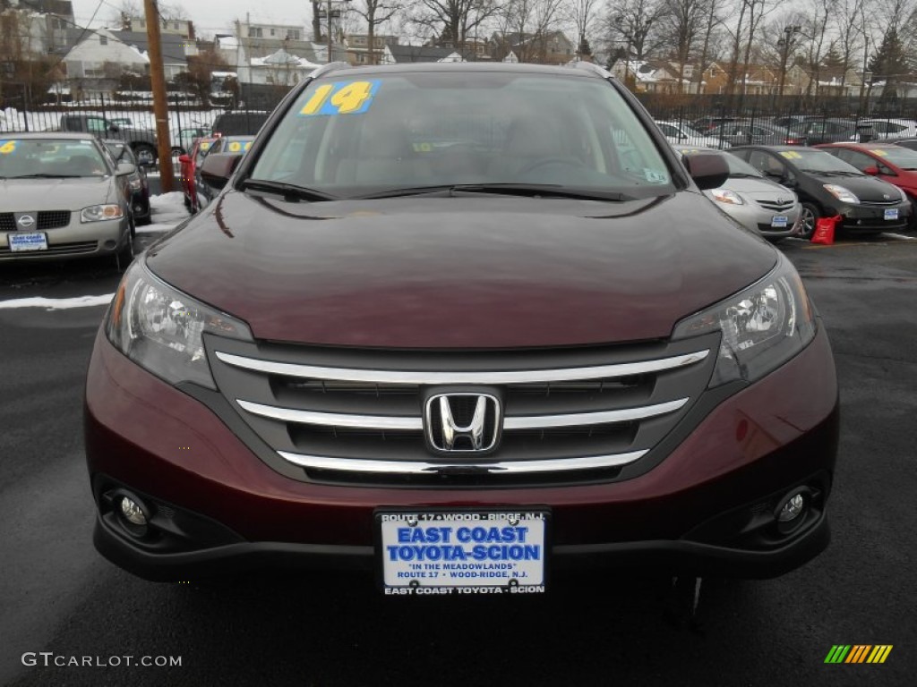 2014 CR-V EX-L AWD - Basque Red Pearl II / Gray photo #2