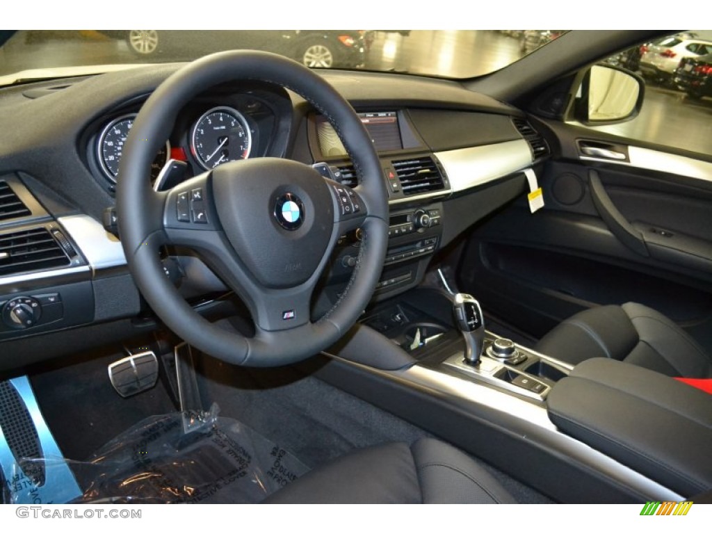 Black Interior 2014 BMW X6 xDrive50i Photo #90115101