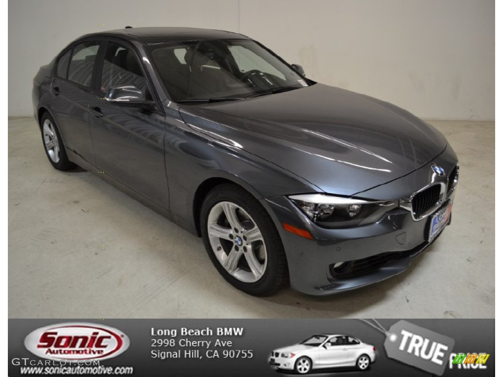 2014 3 Series 328i Sedan - Mineral Grey Metallic / Black photo #1