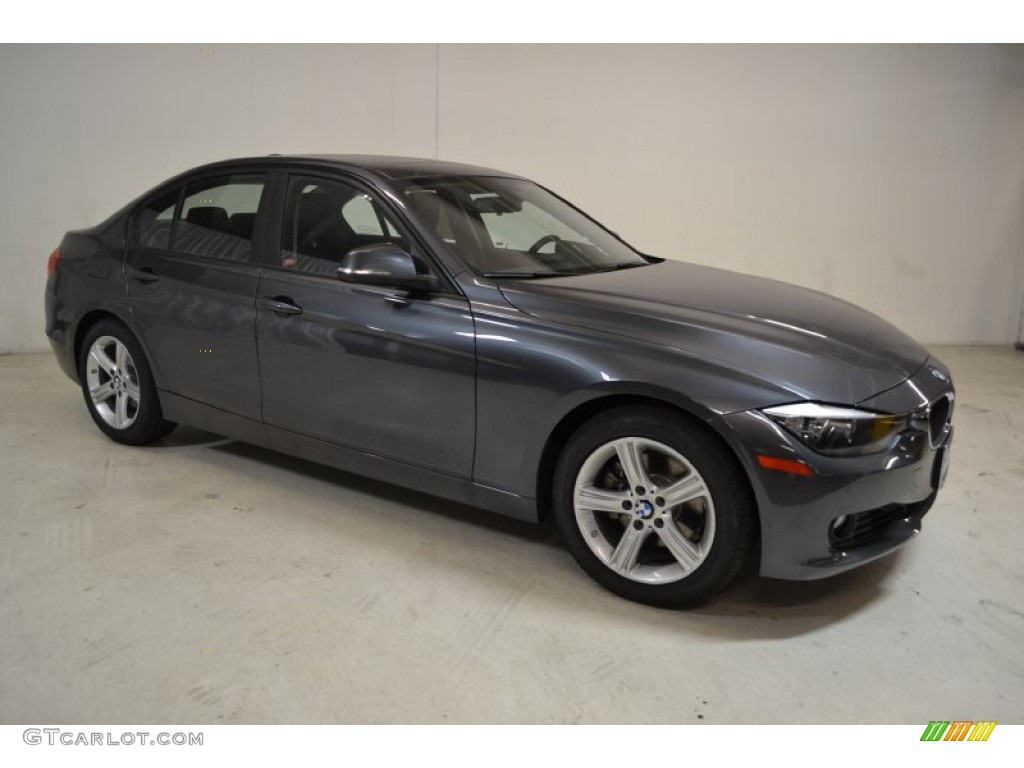 2014 3 Series 328i Sedan - Mineral Grey Metallic / Black photo #2