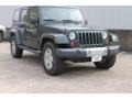 2010 Natural Green Pearl Jeep Wrangler Unlimited Sahara 4x4  photo #1