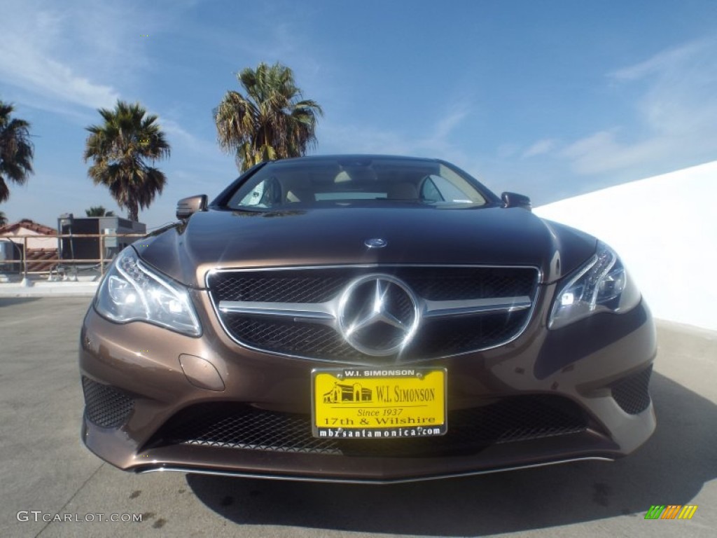 2014 E 350 Coupe - Dolomite Brown Metallic / Silk Beige/Espresso Brown photo #2