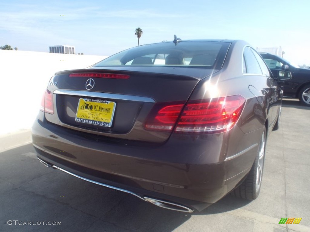 2014 E 350 Coupe - Dolomite Brown Metallic / Silk Beige/Espresso Brown photo #4