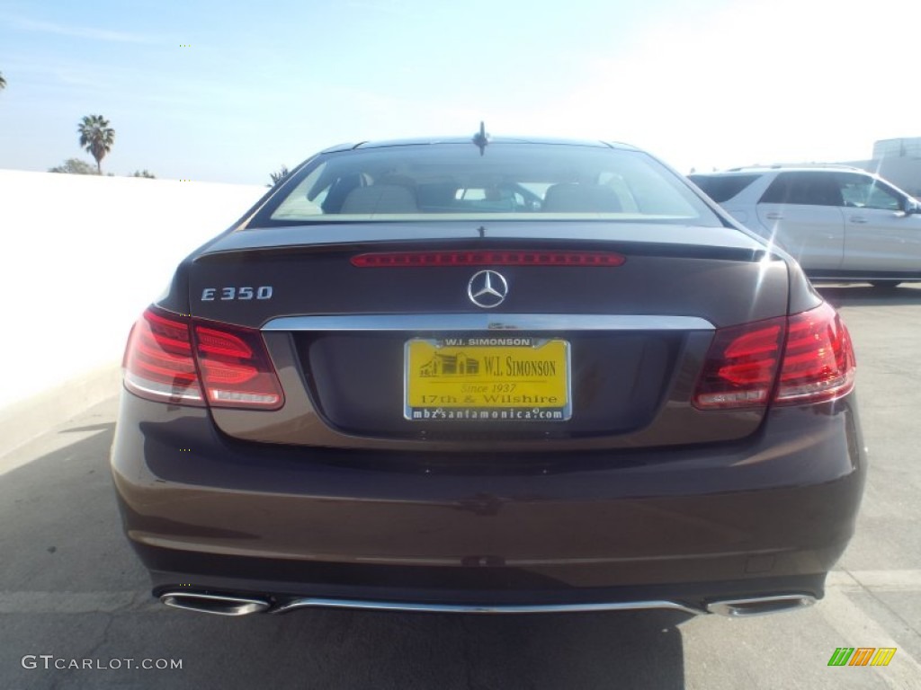 2014 E 350 Coupe - Dolomite Brown Metallic / Silk Beige/Espresso Brown photo #5