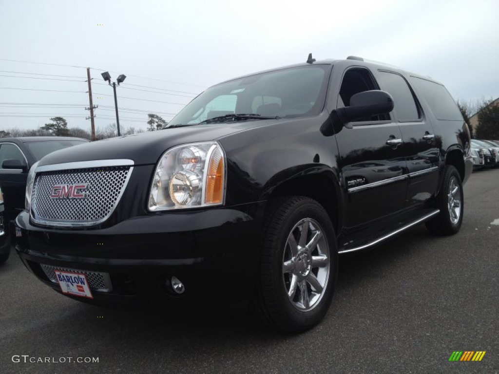 2014 Yukon XL Denali AWD - Onyx Black / Ebony photo #1