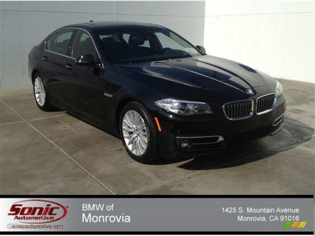 2014 5 Series 528i Sedan - Jet Black / Black photo #1