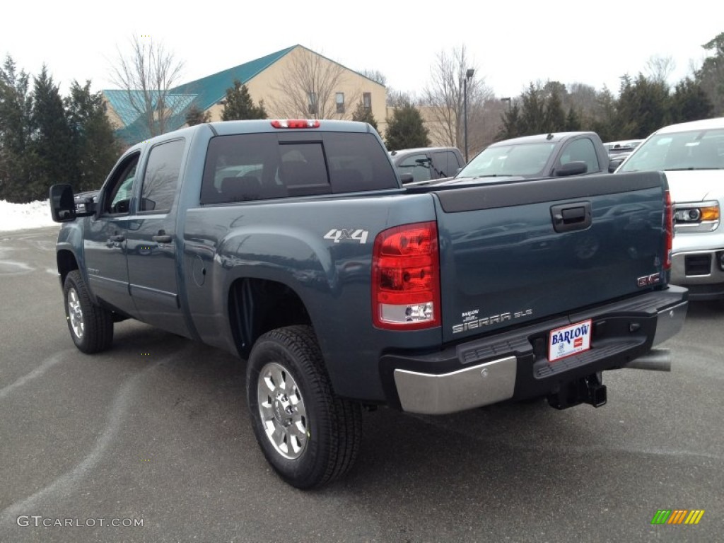 2014 Sierra 2500HD SLE Crew Cab 4x4 - Stealth Gray Metallic / Ebony photo #4