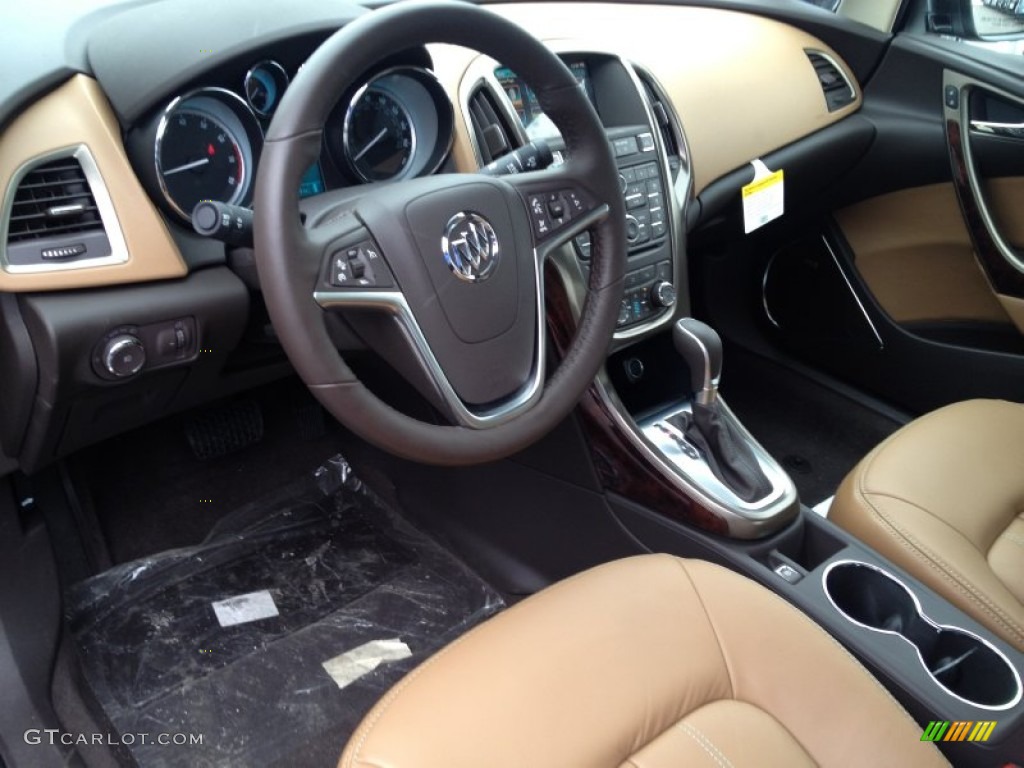 Cashmere Interior 2014 Buick Verano Leather Photo #90120390