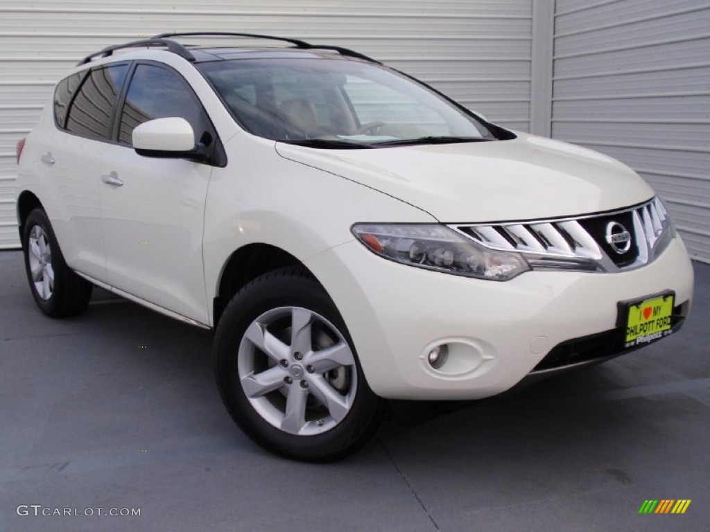 2010 Murano SL - Glacier White Pearl / Beige photo #1