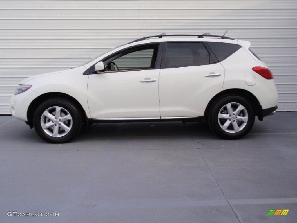 2010 Murano SL - Glacier White Pearl / Beige photo #6