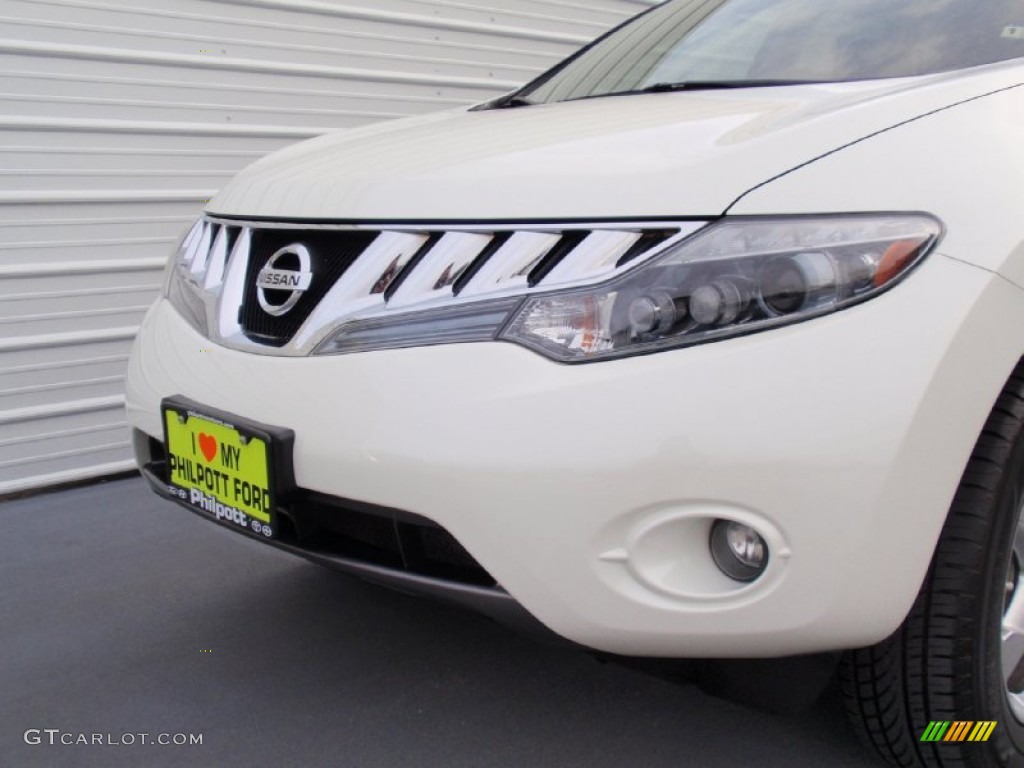 2010 Murano SL - Glacier White Pearl / Beige photo #12