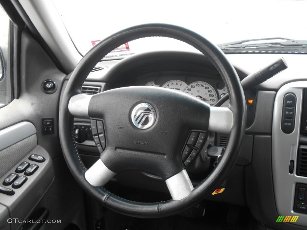 2002 Mercury Mountaineer AWD Dark Graphite Steering Wheel Photo #90120741