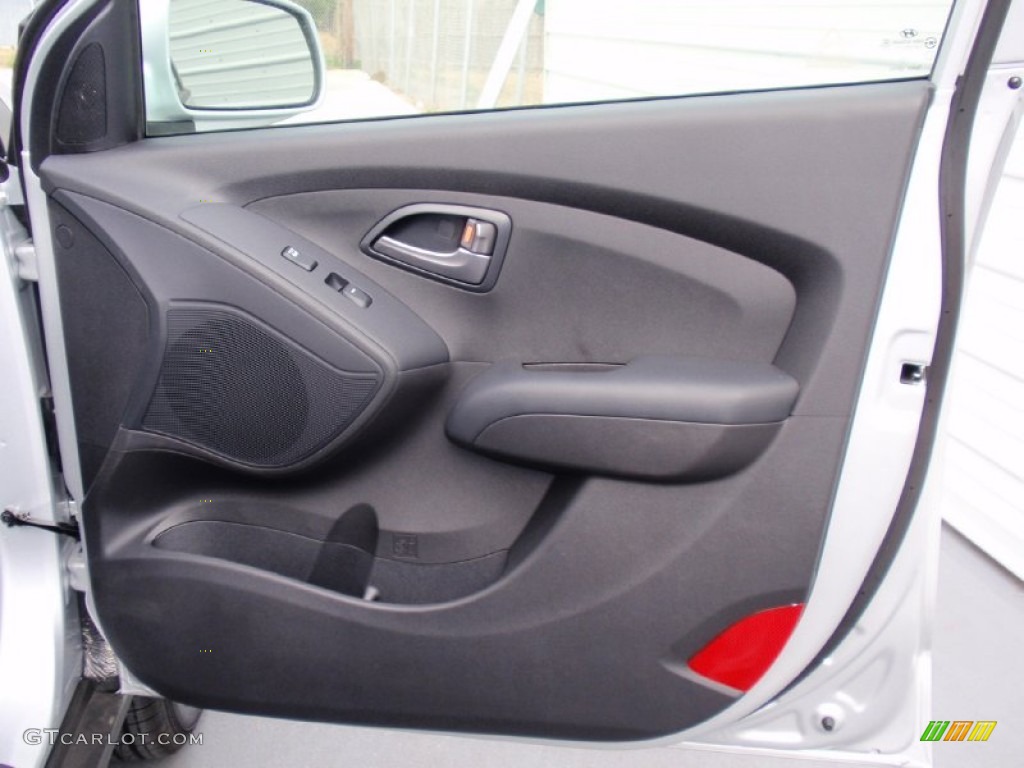 2014 Hyundai Tucson GLS Black Door Panel Photo #90123105