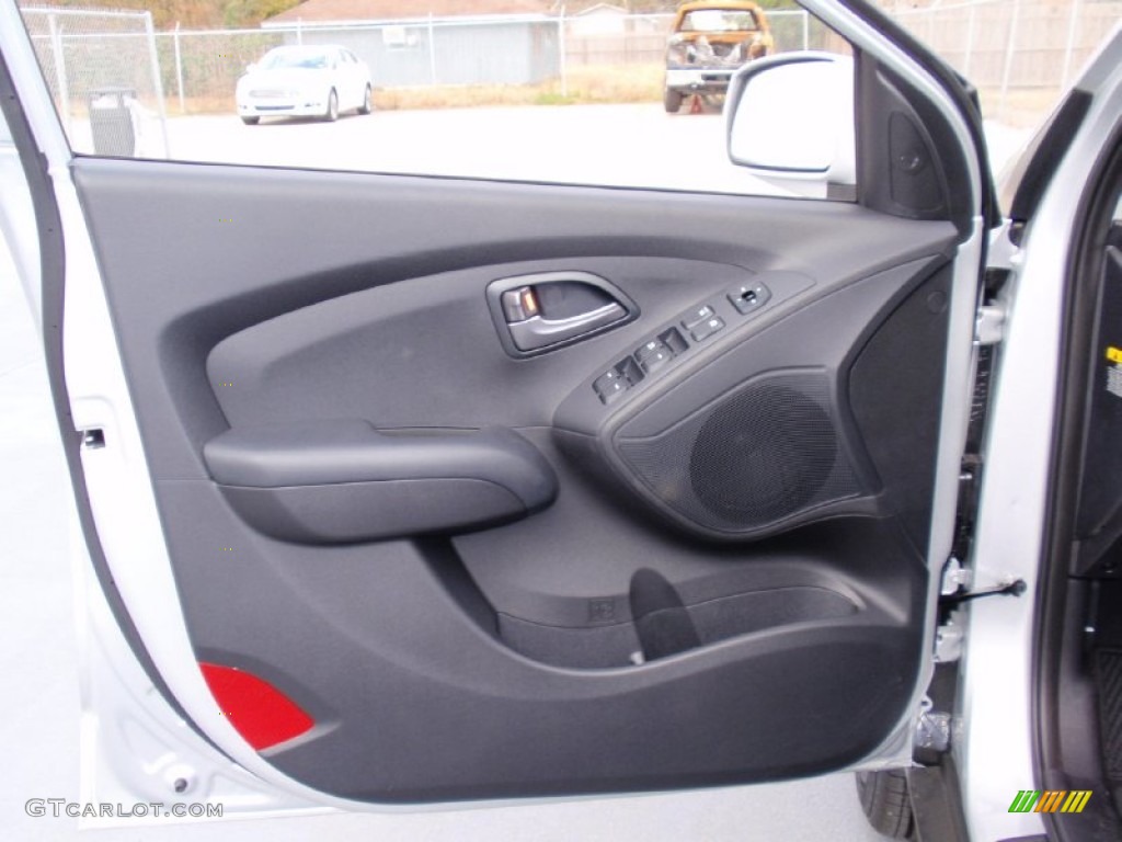 2014 Hyundai Tucson GLS Black Door Panel Photo #90123141