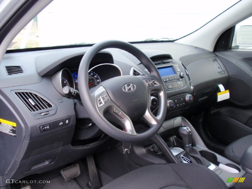 Black Interior 2014 Hyundai Tucson GLS Photo #90123153