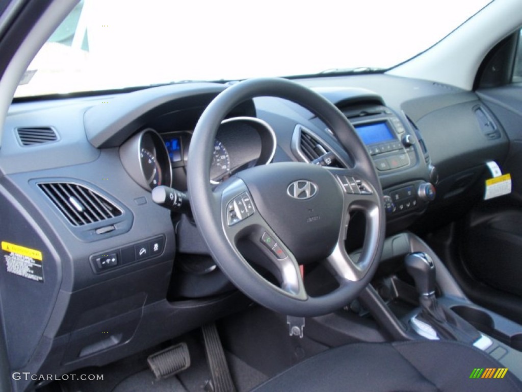 2014 Hyundai Tucson GLS Black Dashboard Photo #90123342