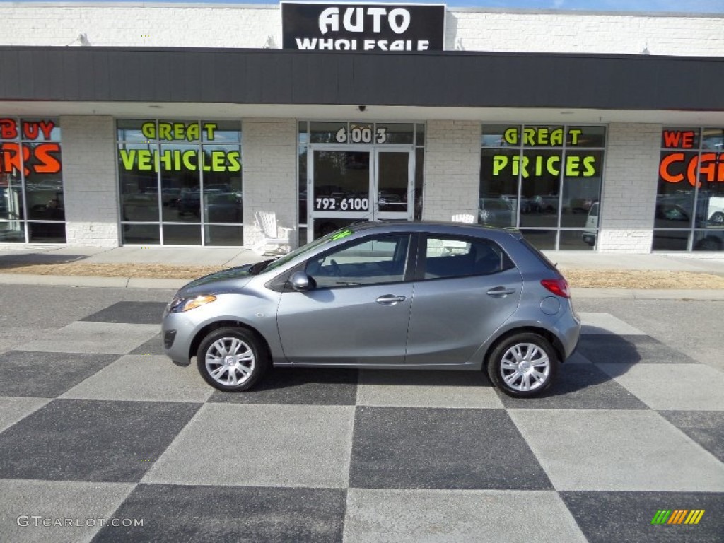 2014 Mazda2 Sport - Liquid Silver / Black photo #1