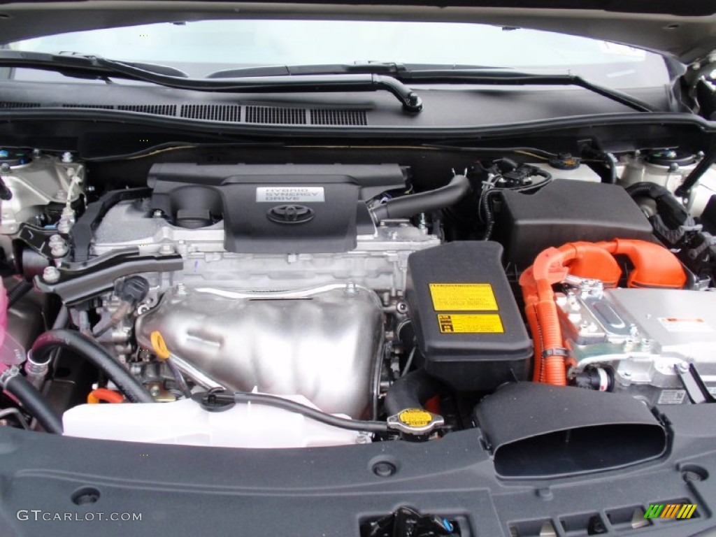 2014 Camry Hybrid XLE - Champagne Mica / Ivory photo #17