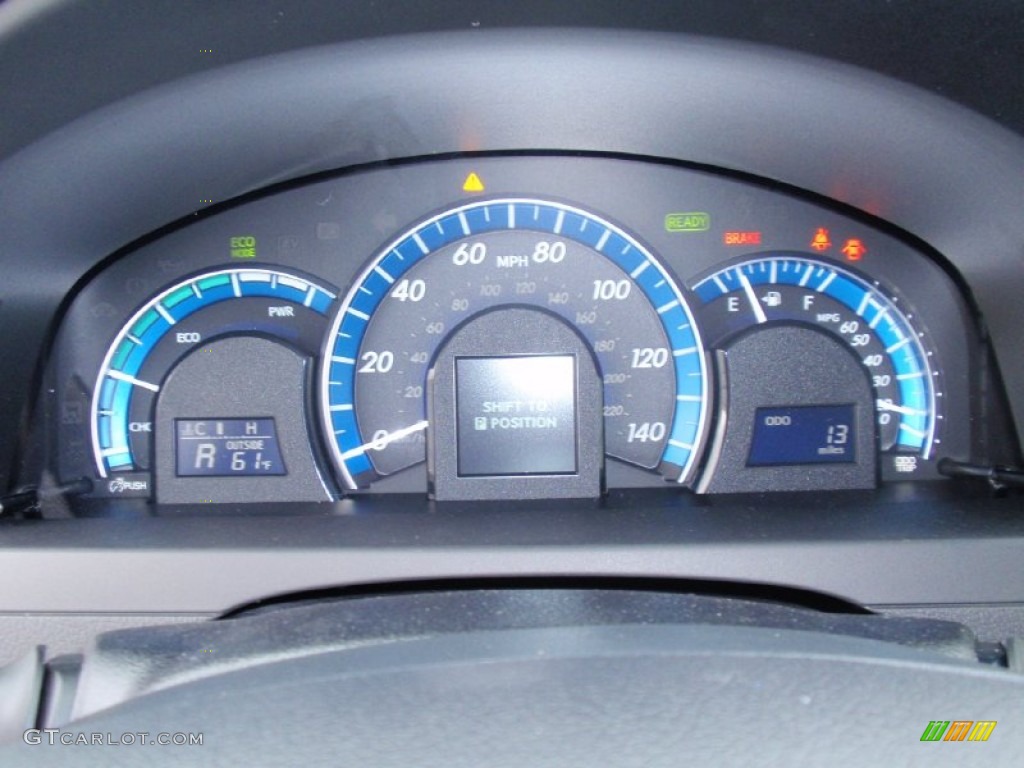 2014 Camry Hybrid XLE - Champagne Mica / Ivory photo #35