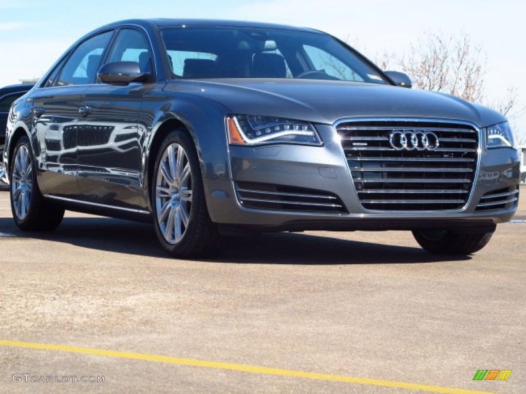 Monsoon Gray Metallic 2014 Audi A8 L TDI quattro Exterior Photo #90125519