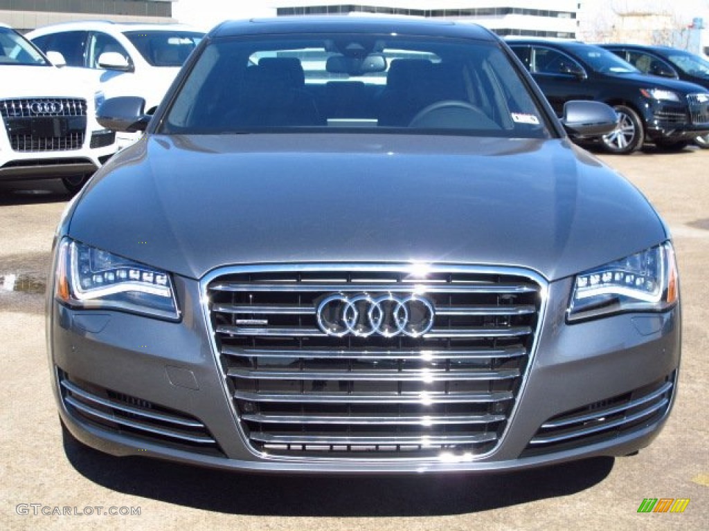 Monsoon Gray Metallic 2014 Audi A8 L TDI quattro Exterior Photo #90125643