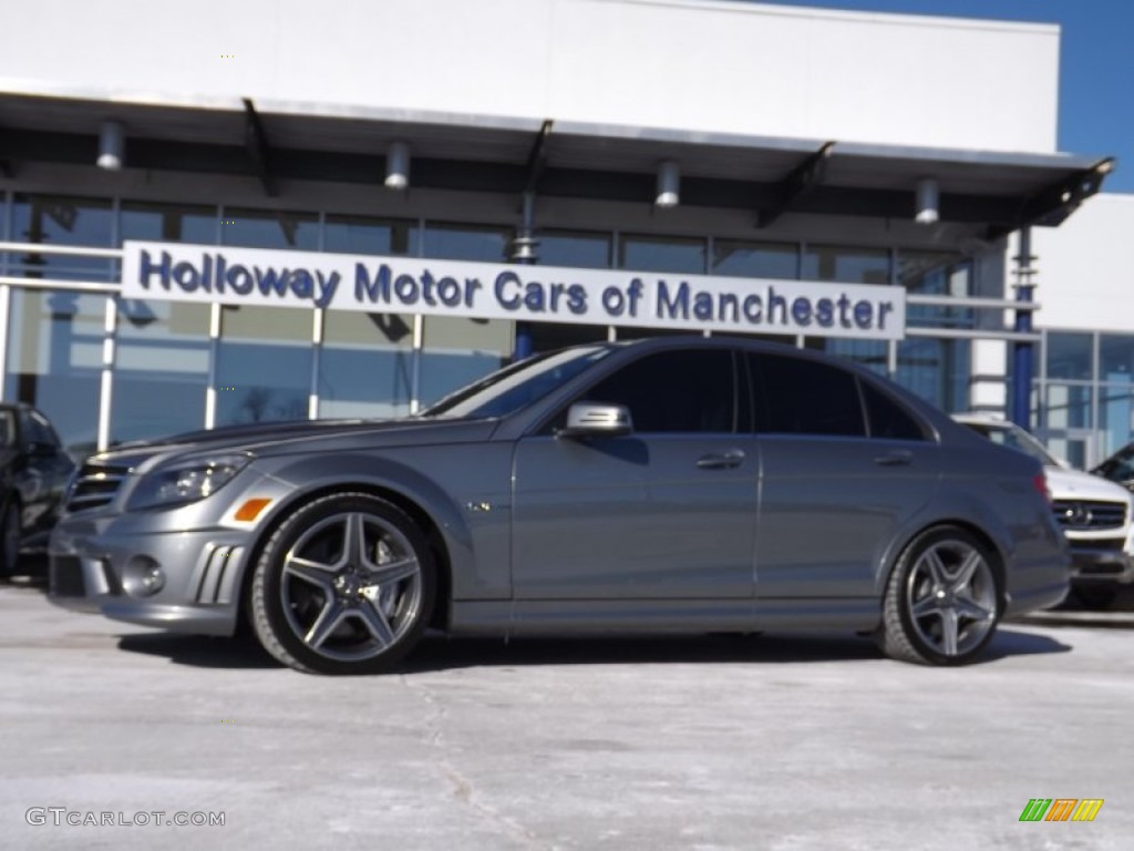 2011 C 63 AMG - Palladium Silver Metallic / Grey/Black photo #1