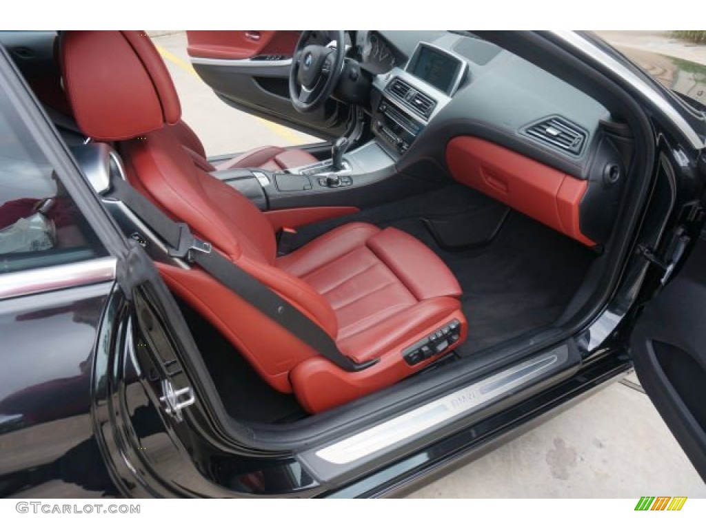 2012 BMW 6 Series 650i Convertible Front Seat Photo #90125944