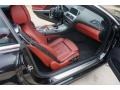 Vermillion Red Nappa Leather Front Seat Photo for 2012 BMW 6 Series #90125944