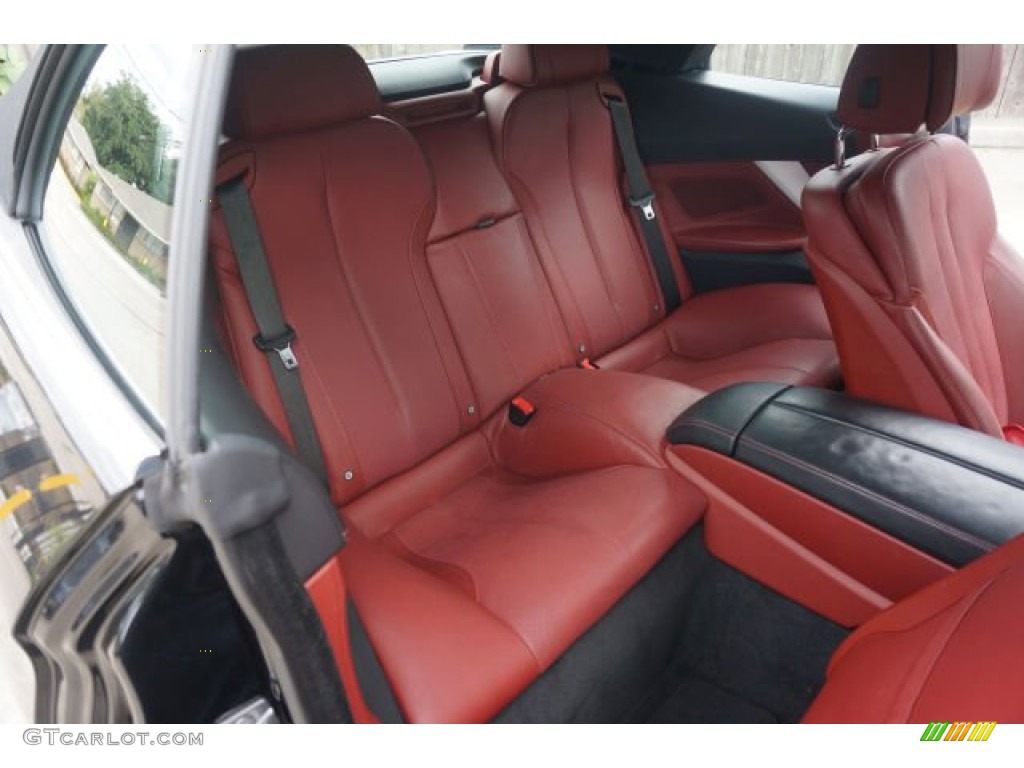 Vermillion Red Nappa Leather Interior 2012 BMW 6 Series 650i Convertible Photo #90125968