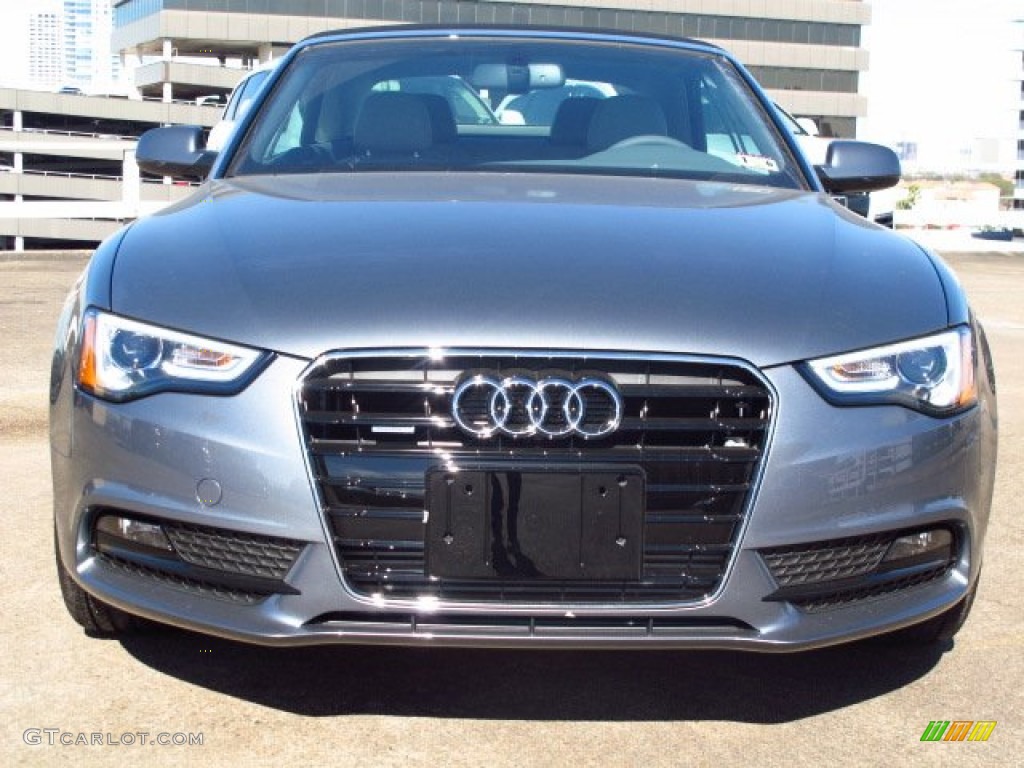 Monsoon Gray Metallic 2014 Audi A5 2.0T quattro Cabriolet Exterior Photo #90126282