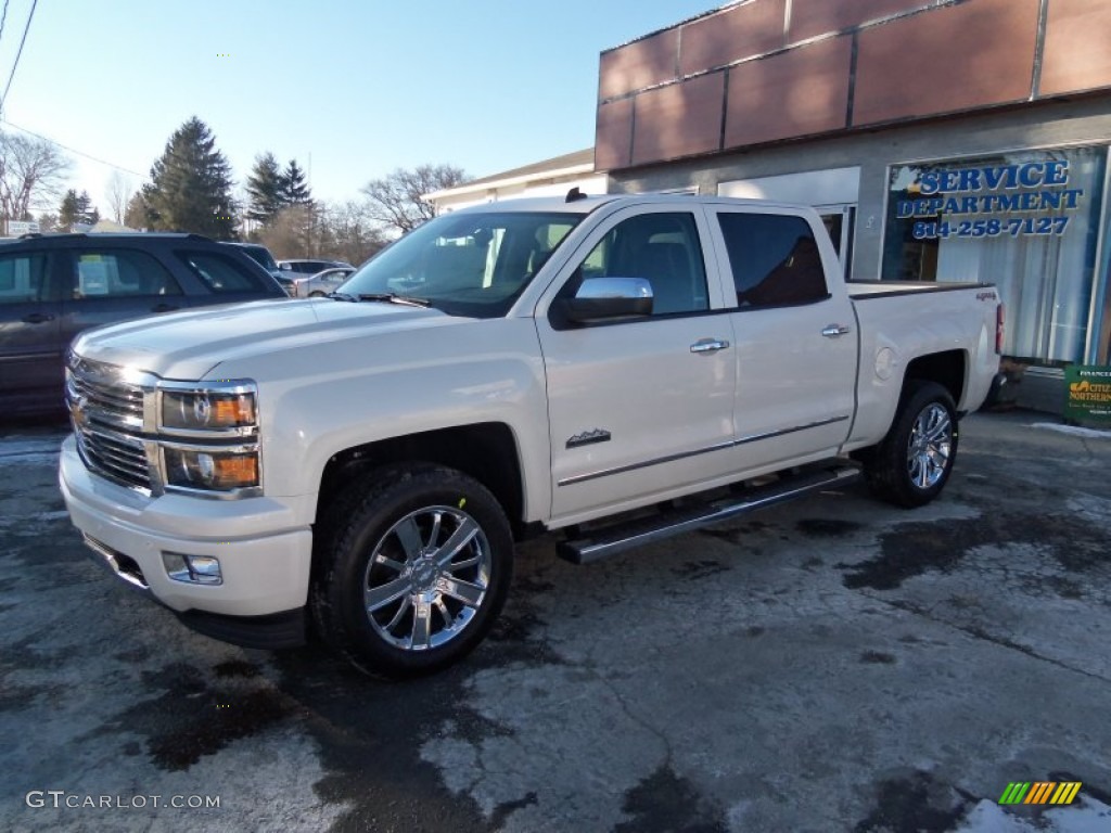 2014 Silverado 1500 High Country Crew Cab 4x4 - White Diamond Tricoat / High Country Saddle photo #7