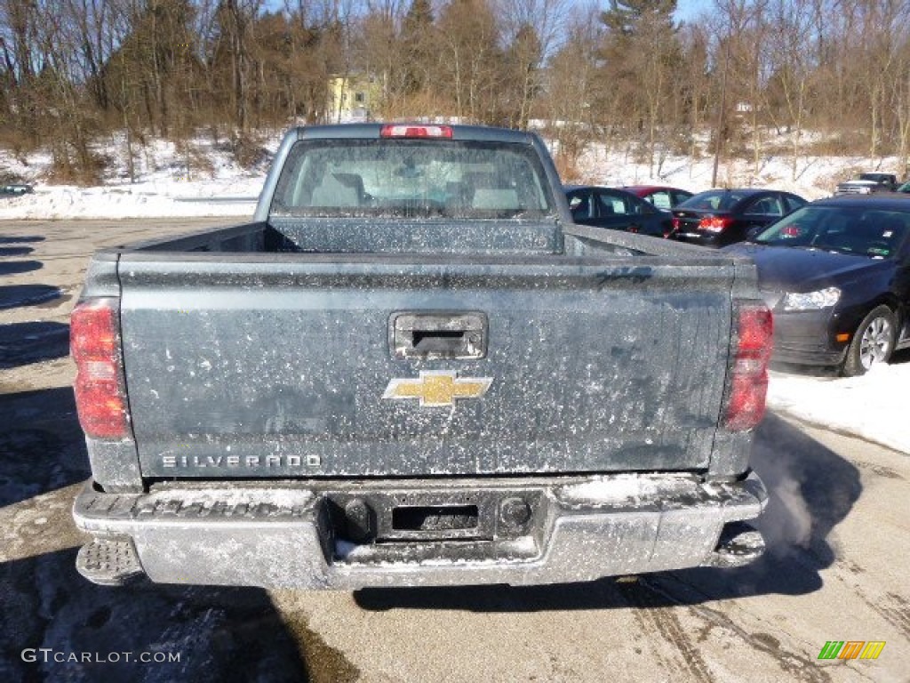 2014 Silverado 1500 WT Double Cab - Blue Granite Metallic / Jet Black/Dark Ash photo #6