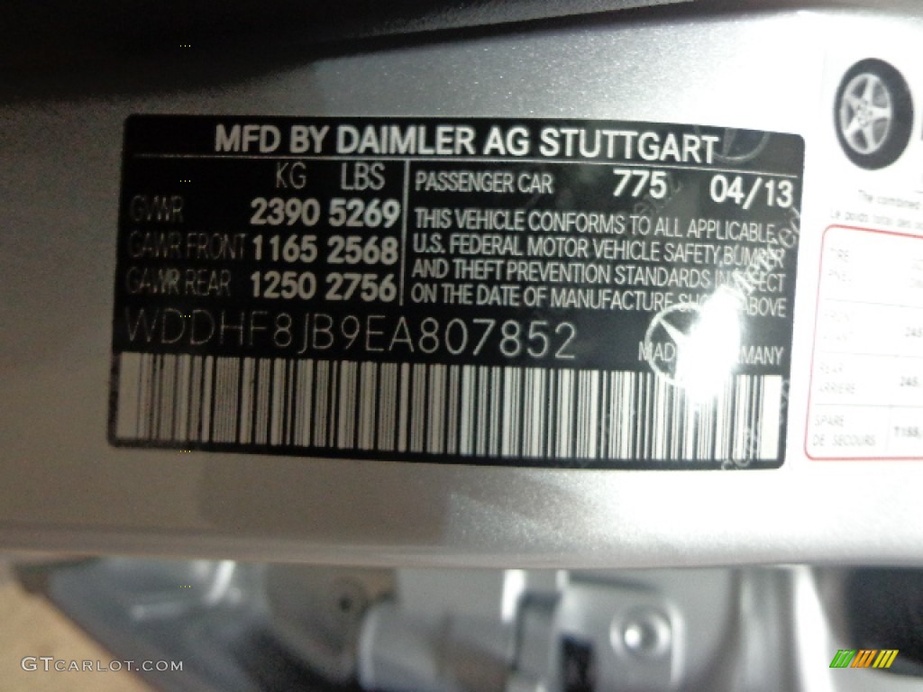 2014 E 350 4Matic Sedan - Iridium Silver Metallic / Black photo #23