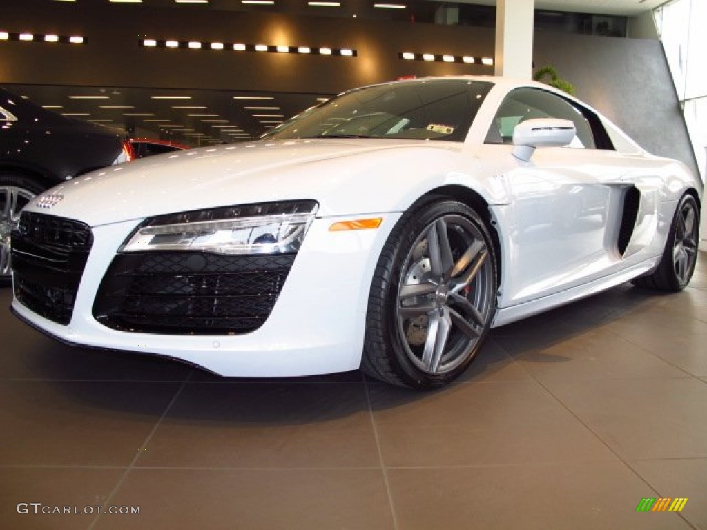 Ibis White 2014 Audi R8 Coupe V10 Exterior Photo #90127243