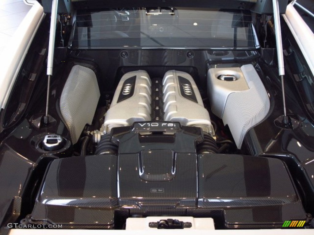 2014 R8 Coupe V10 - Ibis White / Black photo #19
