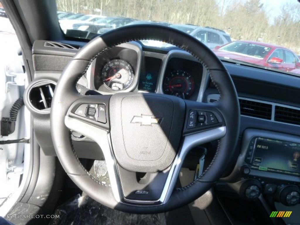 2014 Chevrolet Camaro SS/RS Coupe Black Steering Wheel Photo #90128165