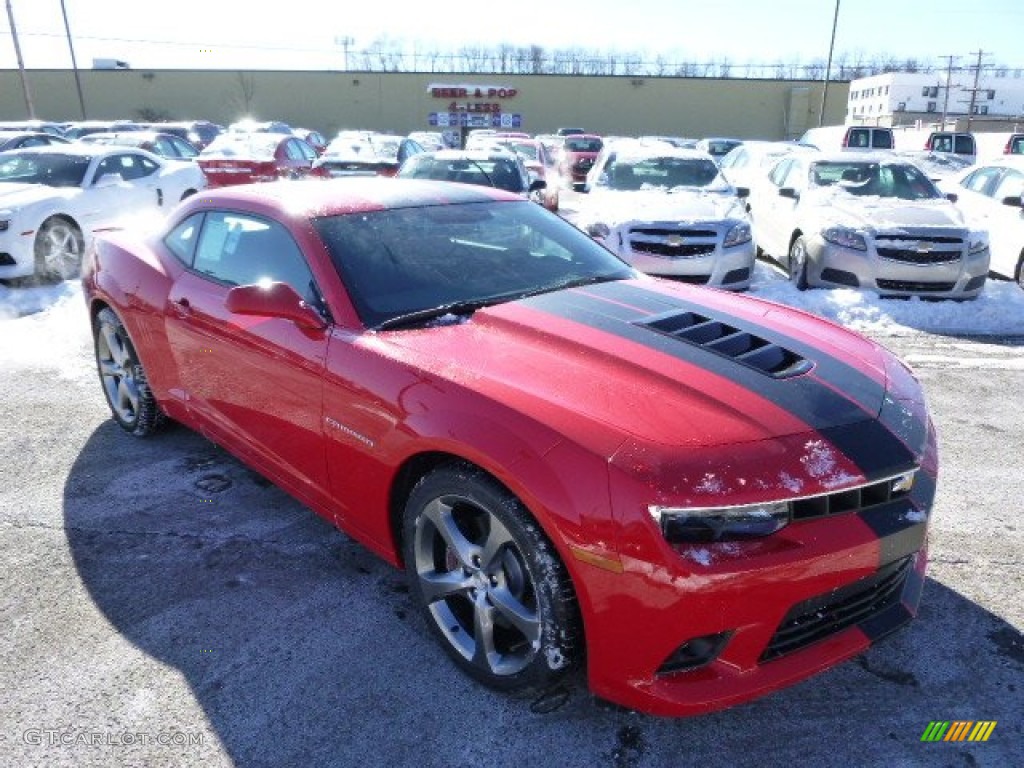 2014 Camaro SS/RS Coupe - Red Hot / Black photo #3