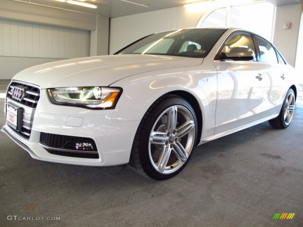 2014 S4 Premium plus 3.0 TFSI quattro - Glacier White Metallic / Black/Lunar Silver photo #5