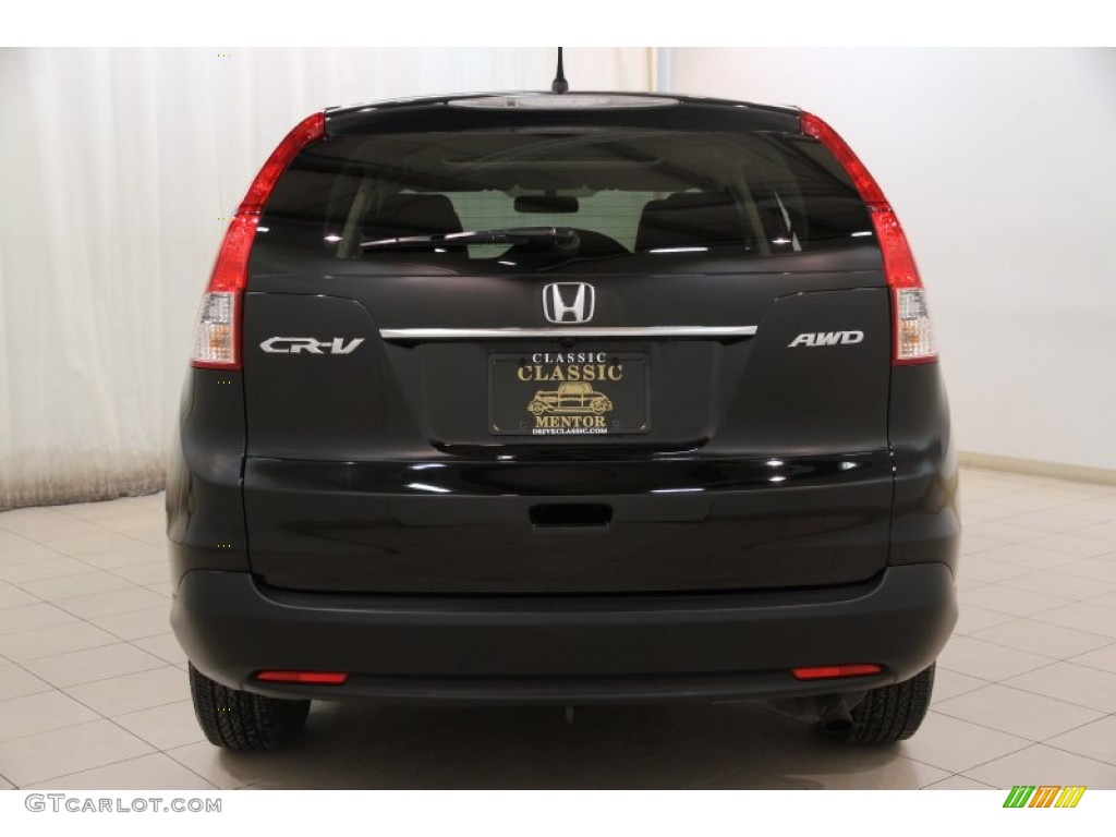 2012 CR-V EX 4WD - Crystal Black Pearl / Black photo #18