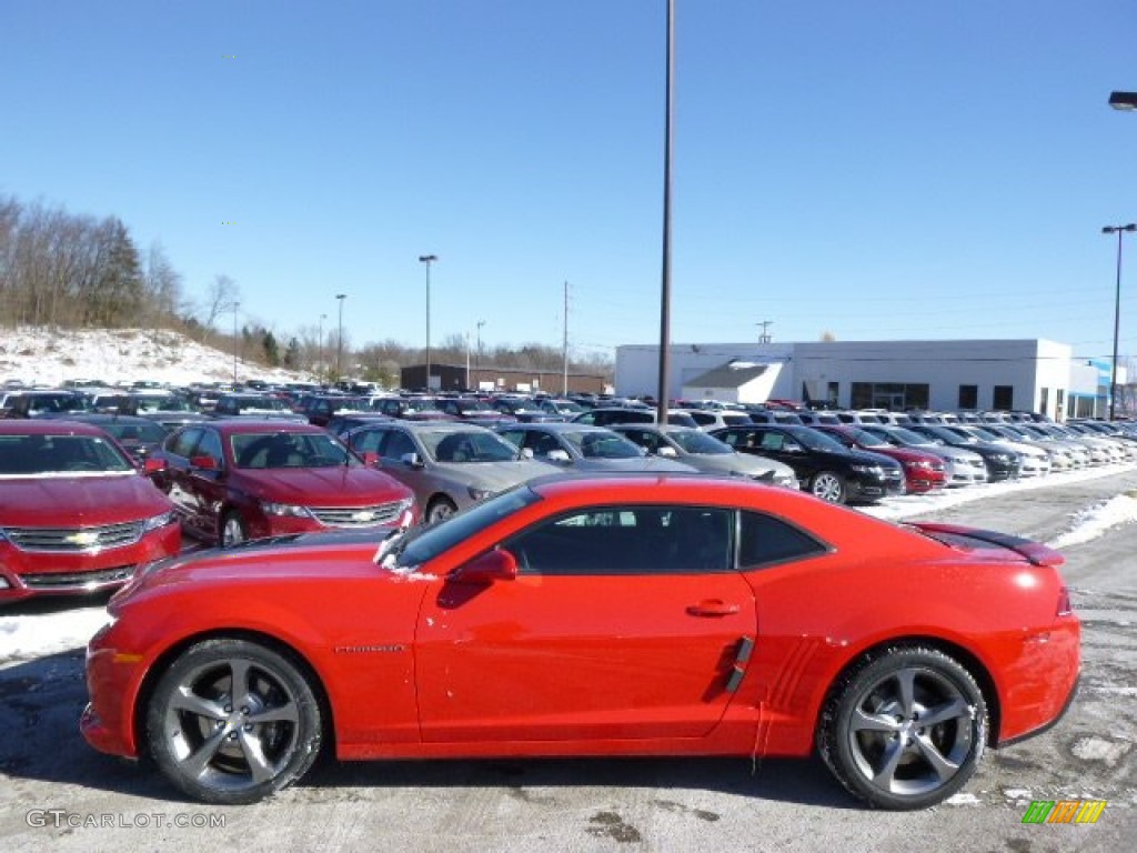 2014 Camaro SS/RS Coupe - Red Hot / Black photo #8