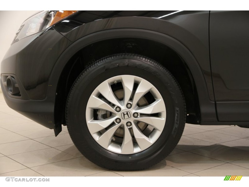 2012 CR-V EX 4WD - Crystal Black Pearl / Black photo #20